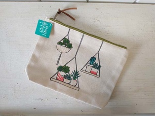 Studio M "Where My Plants Are" Canvas Pouch