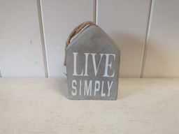 Standing Plaques Live Simply
