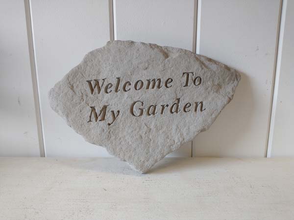 "Welcome to My Garden" Accent Stone