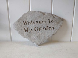 &quot;Welcome to My Garden&quot; Accent Stone