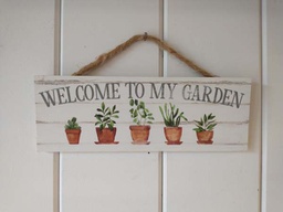 PGD &quot;Welcome to My Garden&quot; Hanging Sign